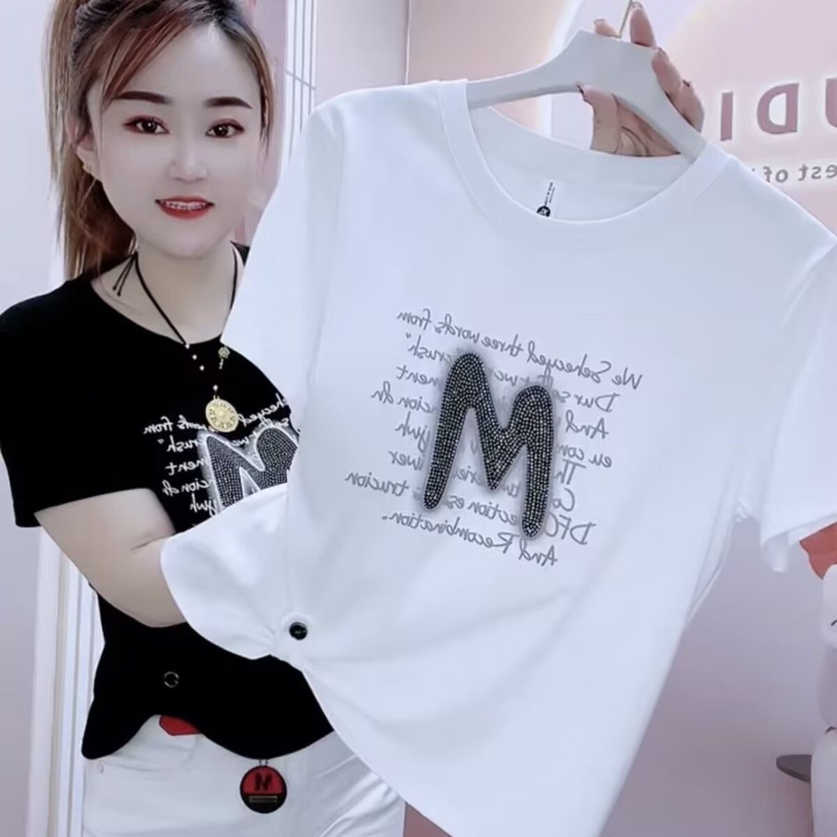 Fashionable Korean Style Women's Summer Short-Sleeved Top---38