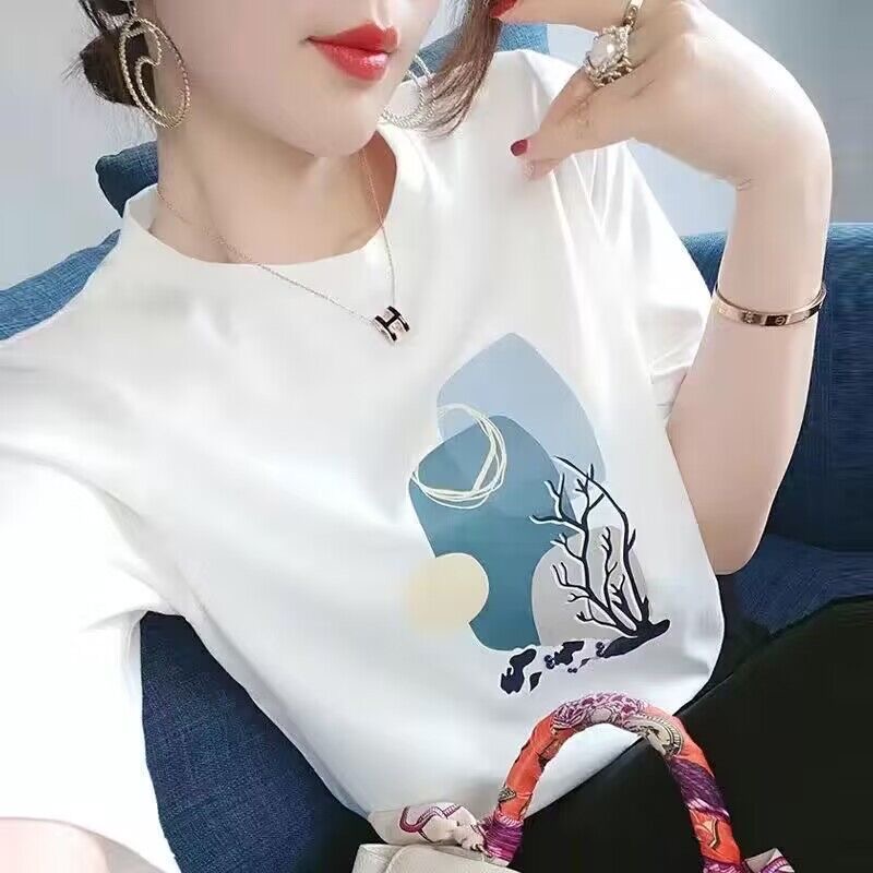 Fashionable Korean Style Women's Summer Short-Sleeved Top---40