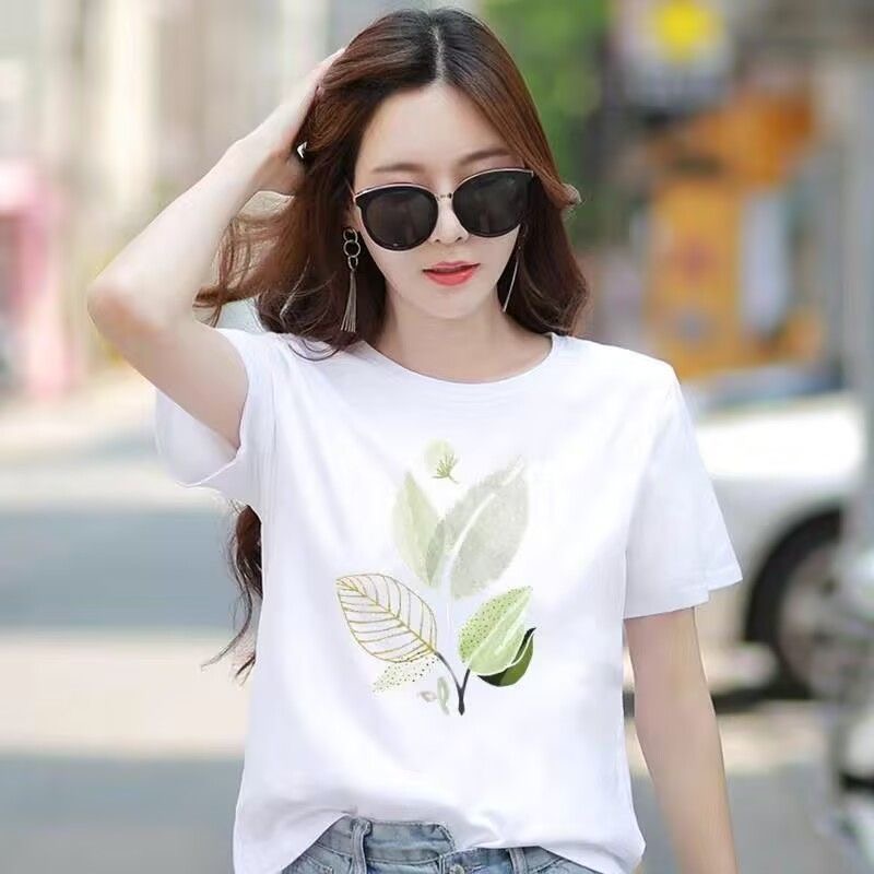 Fashionable Korean Style Women's Summer Short-Sleeved Top---44