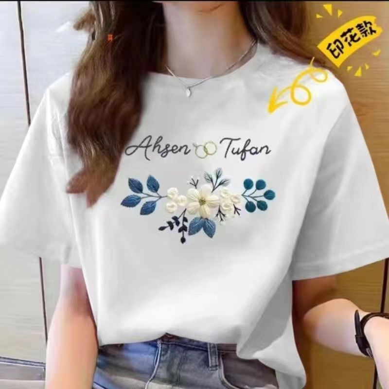 Fashionable Korean Style Women's Summer Short-Sleeved Top---45